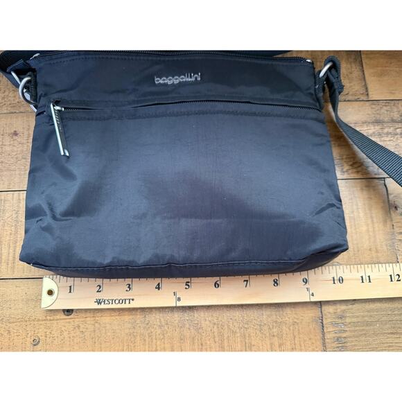 Baggallini Securtex Crossbody Bag Womens Black Anti-Theft RFID Travel Nylon - Picture 14 of 15